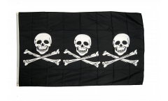 Flagge Pirat 3 x Totenkopf