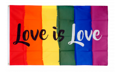 Flagge Regenbogen Love is Love