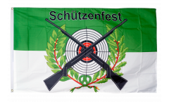 Flagge Schützenfest mit Zielscheibe