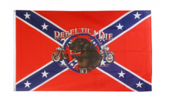 Flagge USA Südstaaten Rebel till I die