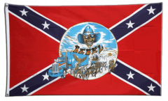 Flagge USA Südstaaten Truck mit Kutsche
