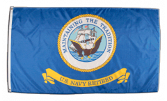Flagge USA US Navy retired