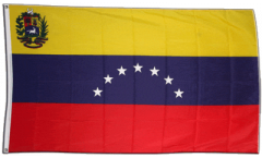 Flagge Venezuela 7 Sterne mit Wappen 1930-2006