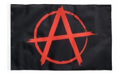 Flagge mit Hohlsaum Anarchy Anarchie rot