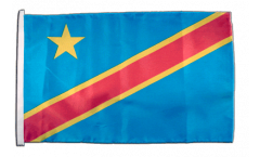 Flagge mit Hohlsaum Demokratische Republik Kongo