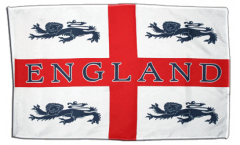 Flagge mit Hohlsaum England 4 Löwen
