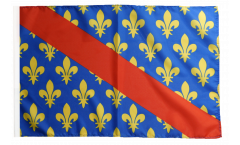 Flagge mit Hohlsaum Frankreich Allier