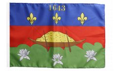Flagge mit Hohlsaum Frankreich Französisch Guayana Cayenne