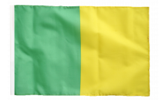 Flagge mit Hohlsaum Grün-Gelb