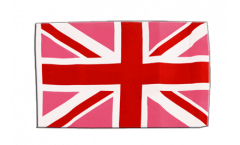 Flagge mit Hohlsaum Großbritannien Union Jack Pink