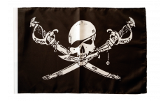 Flagge mit Hohlsaum Pirat mit Säbel