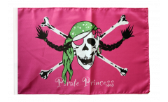 Flagge mit Hohlsaum Pirat Pirate Princess Prinzessin