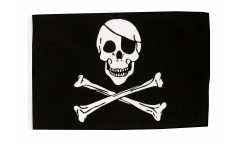 Flagge mit Hohlsaum Pirat Skull and Bones