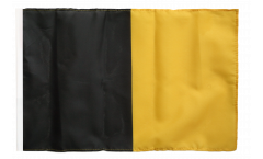 Flagge mit Hohlsaum Schwarz-Gelb