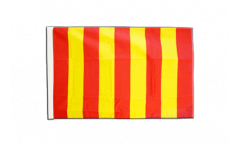 Flagge mit Hohlsaum Streifen gelb-rot