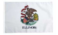 Flagge mit Hohlsaum USA Illinois