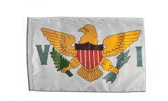 Flagge mit Hohlsaum USA Jungferninseln