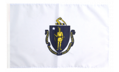 Flagge mit Hohlsaum USA Massachusetts