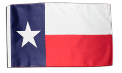 Flagge mit Hohlsaum USA Texas