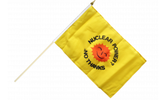 Stockflagge Atomkraft Nein Danke englisch - Nuclear Power No Thanks