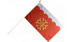 Stockflagge Frankreich Gard