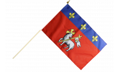 Stockflagge Frankreich Rouen