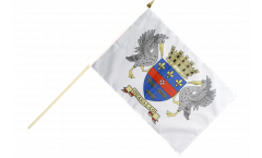 Stockflagge Frankreich Saint-Barthélemy