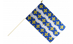 Stockflagge Frankreich Seine-et-Marne