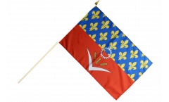 Stockflagge Frankreich Seine-Saint-Denis