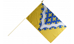 Stockflagge Frankreich Val-de-Marne
