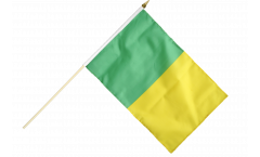 Stockflagge Grün-Gelb