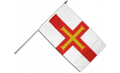 Stockflagge Großbritannien Guernsey