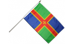 Stockflagge Großbritannien Lincolnshire