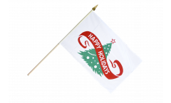 Stockflagge Happy Holidays