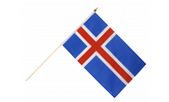 Stockflagge Island