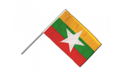 Stockflagge Myanmar neu