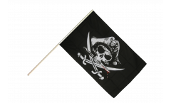 Stockflagge Pirat mit blutigem Säbel