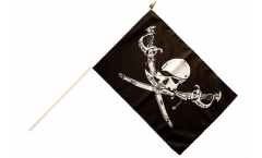 Stockflagge Pirat mit Säbel