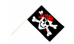 Stockflagge Pirat one eyed Jack