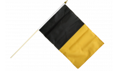 Stockflagge Schwarz-Gelb