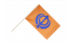 Stockflagge Sikhismus