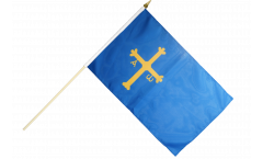 Stockflagge Spanien Asturien