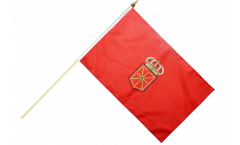 Stockflagge Spanien Navarra