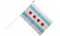 Stockflagge USA City of Chicago
