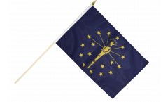 Stockflagge USA Indiana