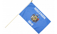 Stockflagge USA Wisconsin