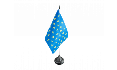 Tischflagge Frankreich Lilienwappen, blau