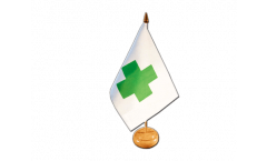 Tischflagge Grünes Kreuz