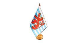 Tischflagge Luxemburg Löwe