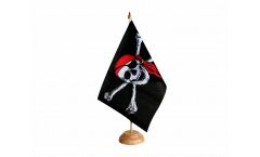 Tischflagge Pirat mit Kopftuch